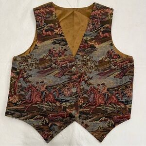 Handmade Equestrian Horse Tapestry Vest